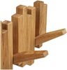 Garderobenleiste >Caltra< in Eiche, Massivholz - 40x18x3cm (BxHxT) Bild 5