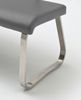 Sitzbank Arco - Leder Grau - Edelstahl - 155cm Bild 2