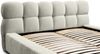 Polsterbett Doppelbett GROVE Komplettset 180x200cm in Stoff Ditra Creme Bild 4