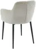Vente-unique - CELOLA Stuhl SamtStoff Beige - B 59 cm x H 82 cm x L 80 cm Bild 4