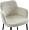 Vente-unique - CELOLA Stuhl SamtStoff Beige - B 59 cm x H 82 cm x L 80 cm Bild 5