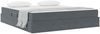 vidaXL Aufbewahrungsbett mit Matratze Dunkelgrau 160 x 200 cm Samt 3399731 Bild 3