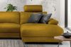KAWOLA Sofa LOLA Ecksofa XL Stoff curry mit motorischer Relaxfunktion Recamiere rechts 84 x 178 x 304 cm Bild 4