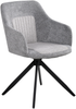 Esszimmerstuhl 2er Set drehbar LIKELY Stoff Grau Bild 4