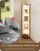 EDISHINE Stehlampe Wohnzimmer Dimmbar, Standleuchte mit Ablage, LED fest integriert, warmweiß bis kaltweiß dimmbar, LED Dimmbar Stehleuchte, Regal mit Licht Bild 3