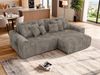 Ecksofa mit Schlaffunktion ELARA L, freistehend Eckcouch, DL-System, L-Form, Wellenfederung, modernes Design - Hellbraun Cord Bild 4