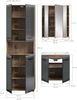 Badezimmer-Set >Ice< in Nox Oak / Schwarz - 135x185x46cm (BxHxT) Bild 5