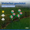 Maximex Solar LED Gartenstecker Pusteblume, 2er Set, LEDs in 5 Farben, 2 Lichtmodi, Dämmerungssensor, wetterfest, Solar Gartenbeleuchtung für Beete und Pflanzkübel, 9x75 cm, Polyester/Metall Bild 3
