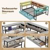 Celya Polsterbett Schlafsofa Daybett mit USB und Typec-Ladestation (ohne Matratze, Tagesbett, Jugendbett mit 2 Schubladen und Lattenrost aus Metall), Ideal für Kinder-, Jugend- oder Gästezimmer ein Bild 3