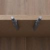 Schrank HWC-P44, Kleiderschrank Garderobenschrank 2 Türen Push-to-open, MDF 184x80x40cm ~ Sonoma-Eiche-Optik Bild 5