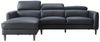 Vente-unique - Ecksofa - Ecke links - Büffelleder - Schwarz - SALVI Bild 2