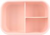 Kidzroom Kinder Lunchbox aus Silikon – Brotdose mit Blumen-Print & 3 Fächern in Rosa Bild 5