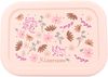 Kidzroom Kinder Lunchbox aus Silikon – Brotdose mit Blumen-Print & 3 Fächern in Rosa Bild 2