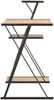 Schreibtisch mit Regal, Schwarz/ Eiche, 116 × 50 × 93 cm Bild 3