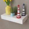 vidaXL Wandregal mit Schublade MDF Weiß 242187 Bild 5