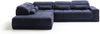 Polstergarnitur >Donaugh< 5 verstellbare Kopfteile, in blau-schwarz - 323x76x231 (BxHxT) Bild 4