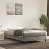 vidaXL Boxspringbett mit Matratze Hellgrau 120x190 cm Samt 3269677 Bild 3
