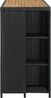 vidaXL Bartisch mit Regal Schwarz 120 x 60 x 110 cm Poly Rattan [313478] Bild 3