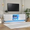 MODFU TV-Schrank Lowboard (Hochglanz, mit verstellbaren Einlegeböden Hochglanz mit LED-Beleuchtung) Breite: 160cm Bild 3