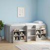 vidaXL Hochbett für Kinder 2 pcs Grau Sonoma 203 x 101,1 x 68,5 cm 3422552 Bild 3