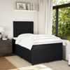 vidaXL Boxspringbett mit Matratze Schwarz 120x200 cm Samt 3294618 Bild 5