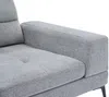 Vente-unique - UDALIO Sofa Stoff Grau - B 123 cm106,5 cm x H 86 cm x L 215 cm Bild 5
