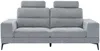 Vente-unique - UDALIO Sofa Stoff Grau - B 123 cm106,5 cm x H 86 cm x L 215 cm Bild 2