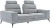 Vente-unique - UDALIO Sofa Stoff Grau - B 123 cm106,5 cm x H 86 cm x L 215 cm Bild 4