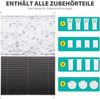 Sekey Doppelplissee Day&Night Verdunkelung Ohne Bohren Verspannt Lichtschutz Muster & Dunkelgrau 105x130cm Bild 4