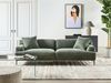 3-Sitzer Sofa Stoff grün mit Kissen MATILA Bild 3