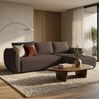 Selsey 'Zordo' - L-Form Eckschlafsofa mit zwei Bettkästen, brauner Chenille rechts Bild 2
