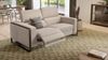 Sofanella 3-Sitzer MANZANO Stoffsofa Designersofa Couch in Hellgrau Bild 3