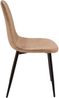 Dmora Satz mit 6 Stühlen Arter, Sessel mit Samtbezug, gepolsterter Esszimmerstuhl, Besprechungssitz, 45 x 56 x 87 cm, Beige Bild 5