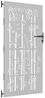 vidaXL Gartentor 85x175 cm Cortenstahl Bambus-Design 153236 Bild 3