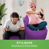 Green Bean® Bean Bag-Sitzsack + Hocker, 2er-Set, waschbar & schmutzabweisend, Polyester / PVC, EPS-Füllung, Lila Bild 5