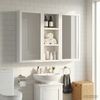 vidaXL Badezimmer-Wandschrank Weiß 20 x 10 x 50 cm Holzwerkstoff 889279 Bild 5