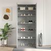 vidaXL Schuhschrank mit Regal Grau 80 x 35,5 x 180 cm Holzwerkstoff 3333839 Bild 4