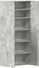 vidaXL Schuhschrank mit Regal Grau 80 x 35,5 x 180 cm Holzwerkstoff 3333839 Bild 5