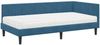 vidaXL Eckbettgestell mit Matratze mit Kopfteil 2 pcs Blau Samt 3393887 Bild 4