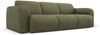 Micadoni Sofa Molino 3-Sitzer Strukturierter Stoff Hellgrün Bild 2