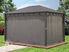 Gartenpavillon 3x4 m Stahldach Hardtop 4 Seitenteile in Grau, Pfosten 9x9 cm Bild 4