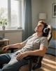 AutoFull C3 Gaming Stuhl mit Kopfstütze Lendenkissen Schwarz Bild 2