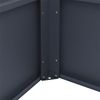 Hochbeet Design Gemüsebeet Pflanzbeet 100x50x77 cm mit Schneckenkante Anthrazit Bild 5