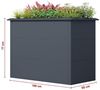 Hochbeet Design Gemüsebeet Pflanzbeet 100x50x77 cm mit Schneckenkante Anthrazit Bild 2
