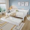 Flieks Etagenbett, Kinderbett Dreierbett 90x200cm mit Ausziehbett 90x190cm und 2M Regal Bild 3