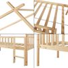 Hausbett Sotkamo 90x200cm mit Rausfallschutz Kiefernholz Natur [en. casa] Bild 5
