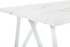 Esstisch GRIEGER 160 cm 90 cm Marmor Optik Weiß Bild 5