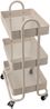 Servierwagen >RAJA< in Weiß, Lackiert, Metall - 46x78x34cm (BxHxT) Bild 2