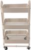 Servierwagen >RAJA< in Weiß, Lackiert, Metall - 46x78x34cm (BxHxT) Bild 3