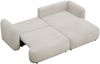 Selsey Tvoya Ecksofa mit Schlaffunktion, Ottomane rechts, Bouclé Hellbeige Bild 4